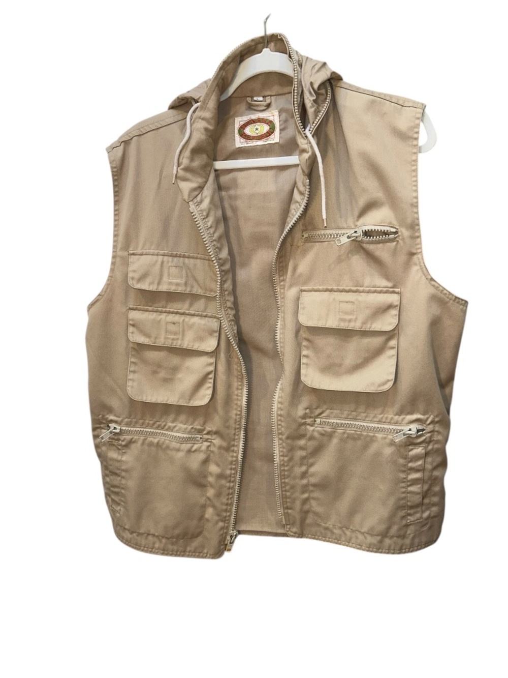 Banana Republic Original Safari Outfitters Vintage cotton khaki vest L - Picture 4 of 4